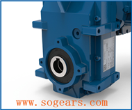 Horizontal helical gearbox