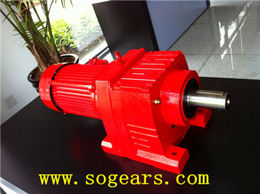 Helical inline geared motors